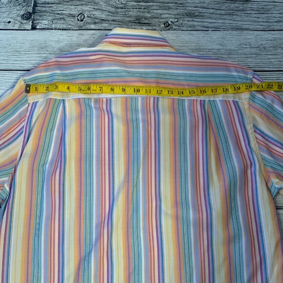 Jack Lipson Signature Striped Multicolor Casual Long Sleeve Shirt - Picture 8 of 11